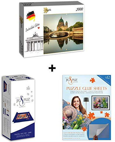 Grafika Puzzle 2000 pièces - Deutschland Edition - Berliner Dom + Colle + Tapis