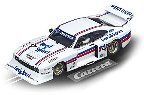 Carrera Digital 132 Ford Capri Zakspeed Turbo Lili Reisenbichler, No.4 | Slotcar für Rennbahn | Front- & Rücklicht & Bremslicht | Digital steuerbar | Spielzeug für Kinder ab 8 Jahre & Erwachsene