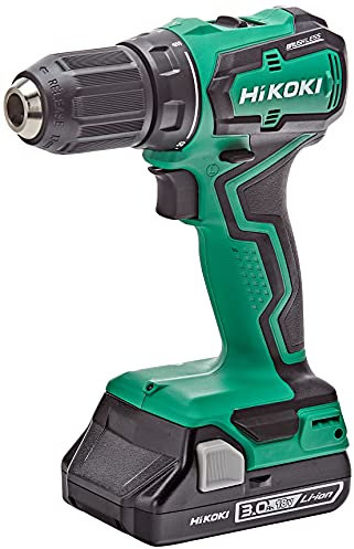 HiKOKI Akku-Bohrschrauber DS18DD (18V, Li-Ion, Brushless Motor, 55 Nm, LED, Regelelektronik, Transportkoffer, inkl. 2x 3.0 Ah Akku und Ladegerät)