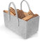 Ora-Tec Filztasche für Kaminholz – 50x25x25 cm – Kaminholzkorb und Einkaufskorb aus robustem Filz mit Tragegriffen – Filztaschen Shopper für den Alltag und zu Hause (XXL Grau)
