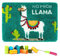 ROCKY&CHAO Knüpfhaken-Set für Teppiche Kissen Näharbeiten für Heimdekoration Llama 62 x 40 cm