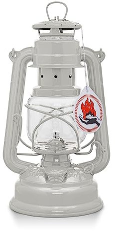 Feuerhand Sturmlaterne Baby Special 276 - Made in Germany seit 1893 - Petroleumlampe aus pulverbeschichtetem Stahl und bruchsicherem Glas - Soft-Beige