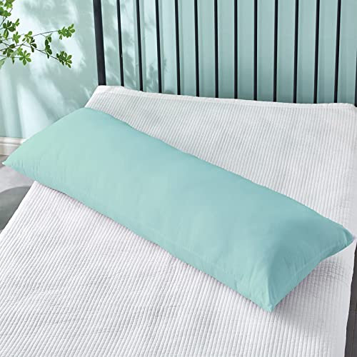 Heimtex Lange Nackenrolle Körper Kissen 5ft mit atmungsaktivem Mikrofaser Kissenbezug weich und fest Unterstützung Kissen für Schwangerschaft und Stillen (Mint)