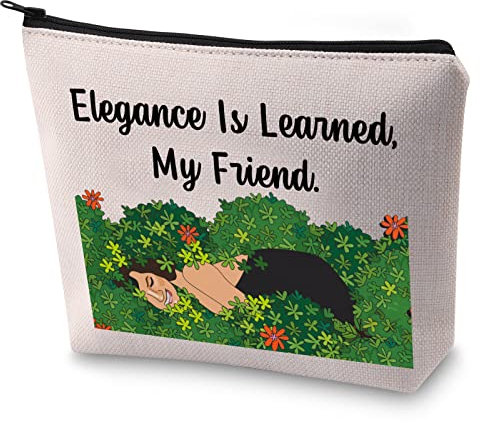 LEVLO RHONY inspiriertes Geschenk Elegance is Learned Make-up-Tasche, echtes Geschenk für Hausfrauen, Eleganz ist gelernt