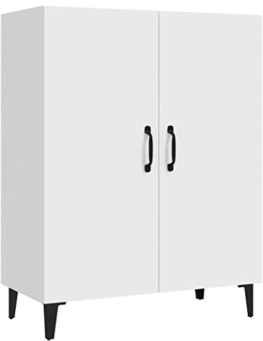 vidaXL Sideboard Kommode Anrichte Schrank Beistellschrank Mehrzweckschrank Standschrank Wohnzimmer Flur Weiß 70x34x90cm Holzwerkstoff
