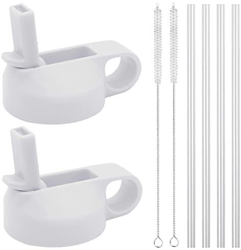Straw Lid ONLY for Hydro Flask WIDE Mouth Bottle(12oz 16oz 18oz 20oz 32oz 40oz 64oz), Sports Caps Water Bottle Accessories Top Replacement Straw Lid - 2 Pack