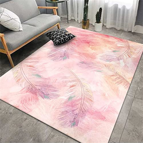 DJHWWD Tapis De Lit Tapis D Exterieur Rose Couloir Chambre Entrée Étude Sûr Durable AntidérapantLit Enfant Fille 50X80cm