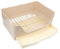 POPETPOP Rabbit Toilet - Xl Cat Rabbit Litter Box with Grate Large Bunny Restroom Chinchilla Toilet Trainer Square Extra Large Serving Tray Corner Litter Box for Cats, Guinea Pig, Ferret