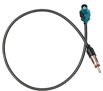 Vecys Fakra Z Gerader Kopf auf DIN-Stecker Adapterkabel Fakra Z Adapter Autoradio TV DAB + GPS Fakra Z zu DIN Männlich Pigtail Kabel RG174 12 Zoll 30cm Kompatibel mit FM/AM Radio Antenne