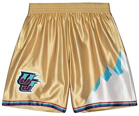 Mitchell & Ness 75th NBA Anniversary Gold Swingman Shorts Utah Jazz, L