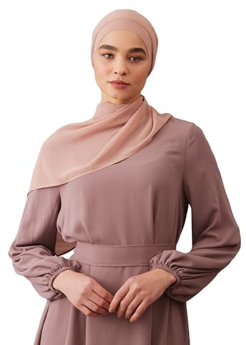 Instant Chiffon Hijab | Mit Eingenähtem Bone – Praktischer und Komfortabler Hijab für Frauen