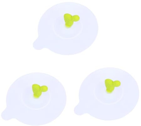 HEMOTON 3pièces Couvercle Silicone Créatif Pour Tasses Cactus Deux Teintes De Vert Étanche Pour Boissons Au - Pratique Et Amusant Pour Verres Et Mugs