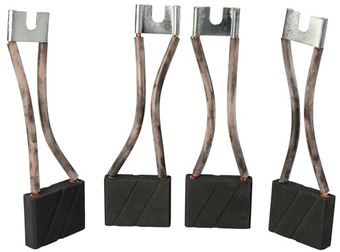 vhbw 4x spazzola in carbone 31,4 x 39,8 x 10mm sostituisce STILL 380687, 250653, 3506034, 2506034 per veicolo commerciale