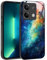 YUXING Cover per Xiaomi Redmi Note 13 4G - Abstact Art Geometry Pattern Antigraffio Vetro Back Cover, Custodia Antiurto Antiscivolo Sottile (Starry Sky)