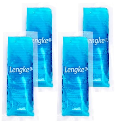 YOUSHARES TSA Kühlakkus für Insulin-Kühltasche - Mini-Kühlakkus für Pen Tasche Diabetiker Etui Reisetasche, Kühlakkus für die Meisten Isolierten Medikamenten Kühlbox (4 Stück)