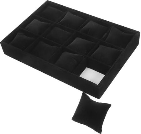 ANDRESLAD Vassoio Espositivo Per Orologi e Braccialetti Organizer Per Con Mini Cuscini Per Protezione e Organizzazione
