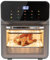 Begoniape Mini Backofen 1350W, Pizzaofen mit 2*Backbleche und 50*Kuchenboxen, bis 200°C, 20L Mini Pizza-Backofen Touchscreen, Klare Gehärtetem Glas, 15-60 min Timer