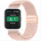 GIOPUEY Cinturini Compatibile con Amazfit Bip 5, Cinturino in Morbido Nylon Intrecciato [Unisex] [Traspirante] - Pink