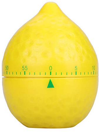 Nimomo Temporizador de Cocina Mecánico, Avisador Mecánico Contadores Manuales en Forma Limón para Casera Herramienta Sincronización