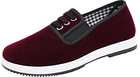 Keerlonno Scarpe Running Donna Offerta Autunno Sneaker Jogging Scarpe Classe Sportive Panno Piatto Morbido E Confortevole Tinta Unita Slip On Stile Semplice Scarpa Elegante