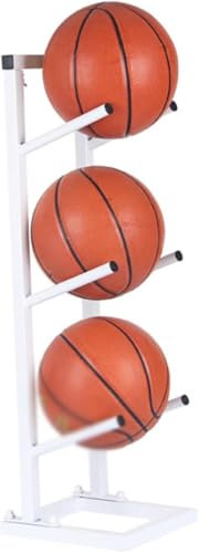MYVVKIA Vertikaler Ballständer, Basketball-Fußballständer, Sportausrüstungsständer im Geschichteten Design für Volleyball, Rugby, Fußball für Sortier- und Aufbewahrungssysteme i