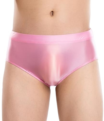 AIEOE Sous-vêtements brillants pour homme - Slip élastique avec entrejambe sans couture - Slip brillant