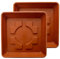 2friends 2 sottobicchieri 40 x 40 cm per vasi grandi 48 x 48 cm – Sottovaso in terracotta extra resistente per vasi da fiori grandi esterni – Plastica protetta dai raggi UV Made in Germany