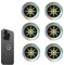 Azlanway Radiation Protection Mobile Phone, Pack of 6 Anti-Radiation Stickers, Quantum Shield Phone Stickers, Radiation Shielding Stickers for Mobile Phones, Laptops, Tablet Computers