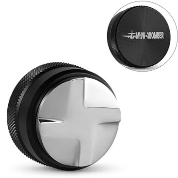 MHW-3BOMBER 51mm Coffee Distributor, Adjustable Espresso Leveler for 51mm Portafilter, SUS304 Base Precision Distribution Tool, Detachable CD Espresso Distributor,T5251L4-OS