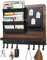 Mapille Porte Clef Mural Bois avec 8 Crochets pour Clé, Tableau Magnétique, Porte Courier Mural avec 2 Trieuse, Accroche Clef pour Entrées Couloirs Salon Cuisine, Home Décoration