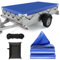 Telone per Rimorchio, Afenau 210x115x10cm Telo per Rimorchio Auto con 8M Corda, 420D Oxford, Telone Copri Rimorchio, Telone Piatto Impermeabile per Auto e Rimorchi