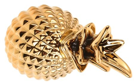 SOLUSTRE Bandeja De Cerámica Decorativa Plato para Joyería y Llaves Diseño De Piña