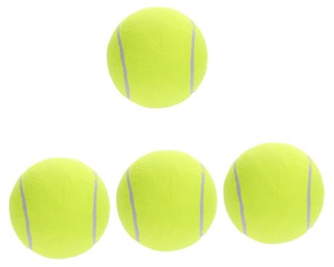 UPKOCH Lot De 4 Balles De Tennis Gonflables pour Enfants Balles Souples Et Rebondissantes pour L'Extérieur Balles Géantes pour La Plage pour Piscine À Balles Aire De Jeux