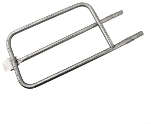 Zilimontt Stainless Steel BBQ Burner Tube Set Replacement Parts Compatible with for Weber Q300 /Q320 /Q3000 /Q3200 Series Gas Grill, P-Shaped and Straight Burner Tubes