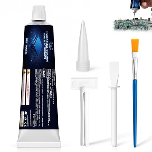 WAN2TLK 100ml Conformal Coating for Electronics, Silicone Conformal Coating Insulating Sealant, Waterproof & Heat Resistant, for Circuit Board and Component Protection