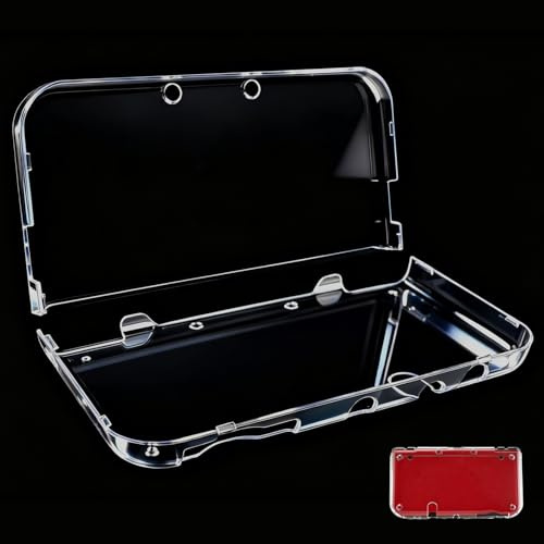 3DS XL Hülle, ultraklare Kristall-Hartschalen-Schutzhülle für Nintendo 3DS XL/LL, Skin-Zubehör, transparente Schutzhülle mit scharnierlosem Design