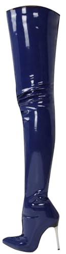 Hanraz overknees stiefel damen gr 44, Overknees Stiefel Damen Mit Absatz Plateau High Heels Thigh High Boots Festival Gothic Stiefelette Damenstiefel Größe Lackstiefel Lack Sexy Boots Gr.37-43EU