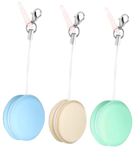 PACKOVE 3pcs Macaron Glasses Cleaner Wipes Portable Electronic Screen Cleaning Tool with Soft PP Sponge Gentle Delicate Lenses and Devices Lightweight for Phones Tablets Cameras Mixed