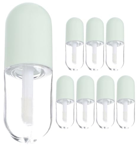 OUNONA 8 Stück Leere Lipgloss Tuben 5ml Lippenbalsam Behälter aus Kunststoff und Polypropylen mit Glatter Oberfläche für Reisen und Nachfüllung