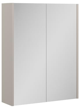 Vicco Spiegelschrank Ruford, Cashmere, 60 x 75.8 cm | mit 3 geschlossenen Fächern, zur platzsparenden Aufbewahrung von Badutensilien geeignet
