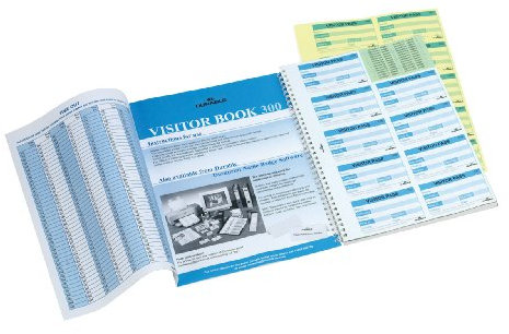 Durable Besucherbuch mit 300 Namensschildern