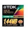 TDK Floppy-Disk, 3,5 Zoll (8,9 cm), 1,44 MB, Schwarz, 5 Stück