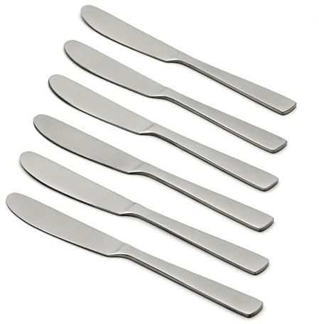 Oneida Nocha Everyday Flatware Cocktail Spreaders, Set of 6, 18/0 Stainless Steel, Silverware Set