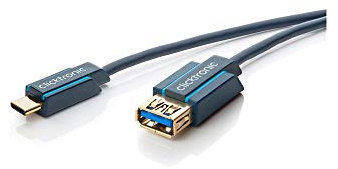 Clicktronic 45129 USB-C Adapterkabel, Box, 2.00 m Kabellänge