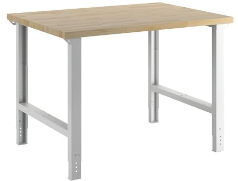 eurokraft | Werkbank | Baukastensystem Serie 7000 | ohne Unterbau | BxT 1250 x 900 mm