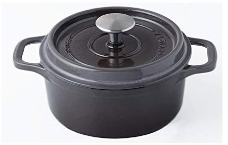 Cocotte Ronde En Fonte Émaillée 32cm Taupe - PUV402327