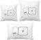 DIYthinker Keyboard Symbol ctrl V Wurf Kissen Set Einfügen Kissen Cover Home Sofa Dekor Geschenk