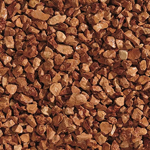 Zandobbio Galet de Marbre Rouge Vérone 7/15 Sac de 25 kg Galets Pierres Décoration Jardin Pots