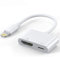Wahbite HDMI Adapter with Lightning Charging Port for iPhone 14/13/SE/12/11/XR/X/8/7 Sync Screen to TV/Projector/Monitor