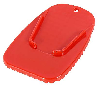 F FIERCE CYCLE Motorbike Kickstand Pad Support Pad Side Stand Extension Pad Red